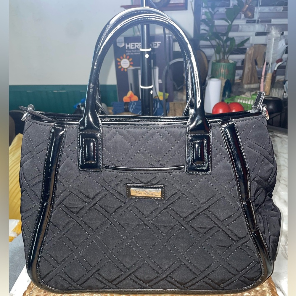Vera Bradley Black Quilted Shoulder Bag